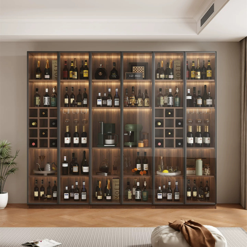 Wine & Beer Shop - Home Living room glass display cabinets