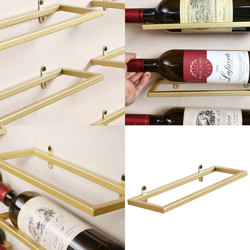 Wine Rack Wall Mount - 1PC Wall-Mounted Bar Wine Rack Holder