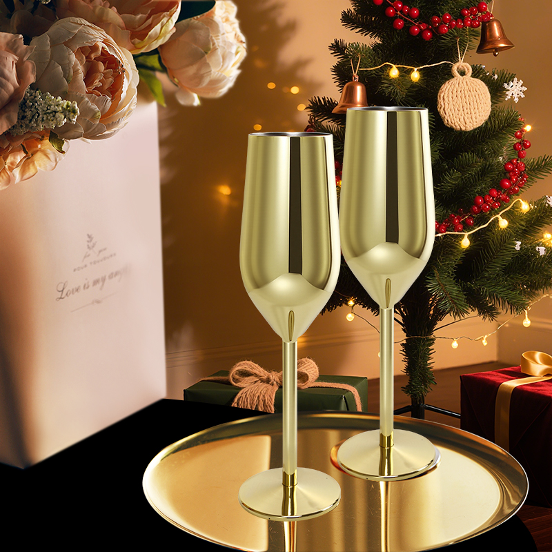 Wine Beer Bar - Vintage Golden 304 Stainless Steel Goblet