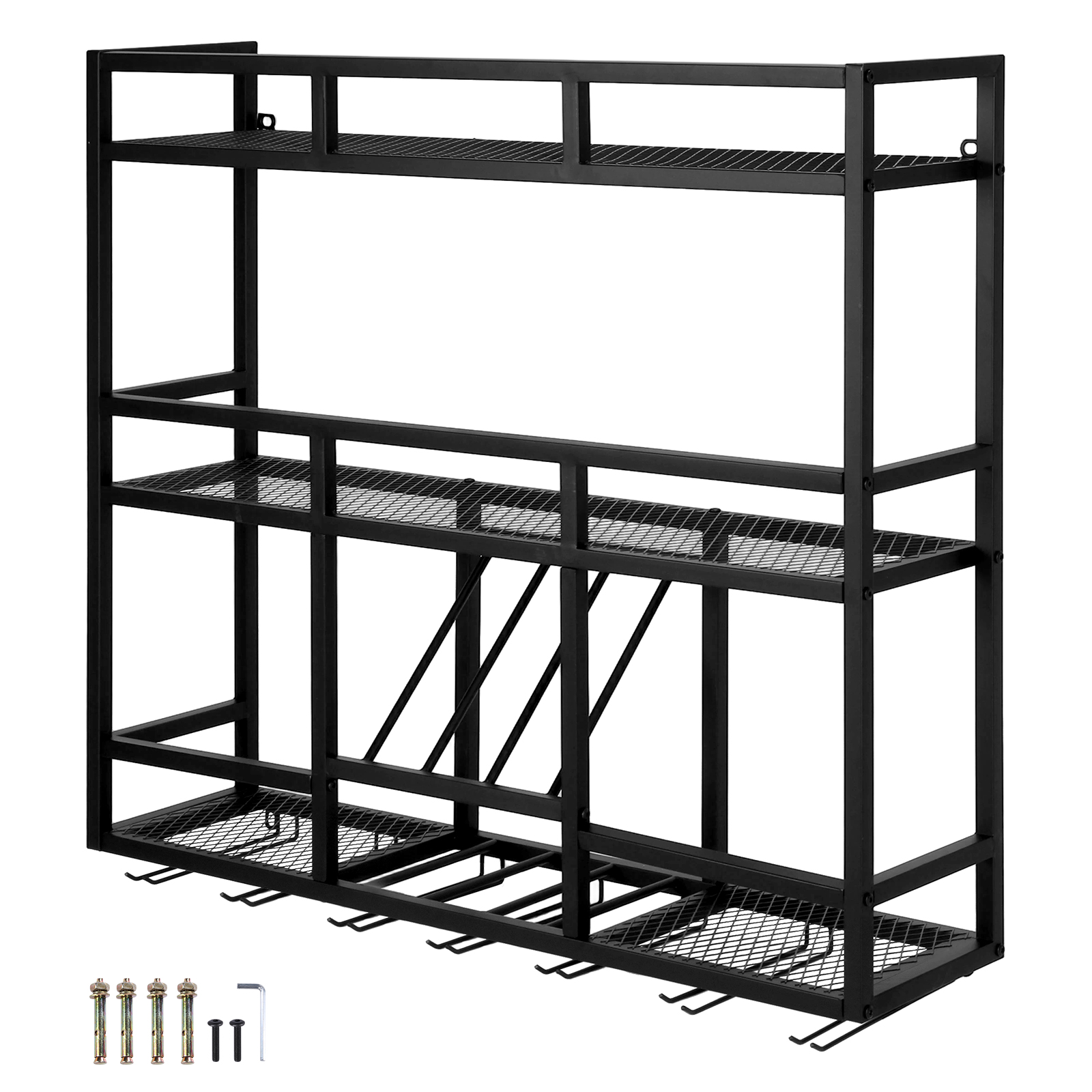 Wine Rack Wall Mount - 3 Tiers Wall Mounted Wine Rack