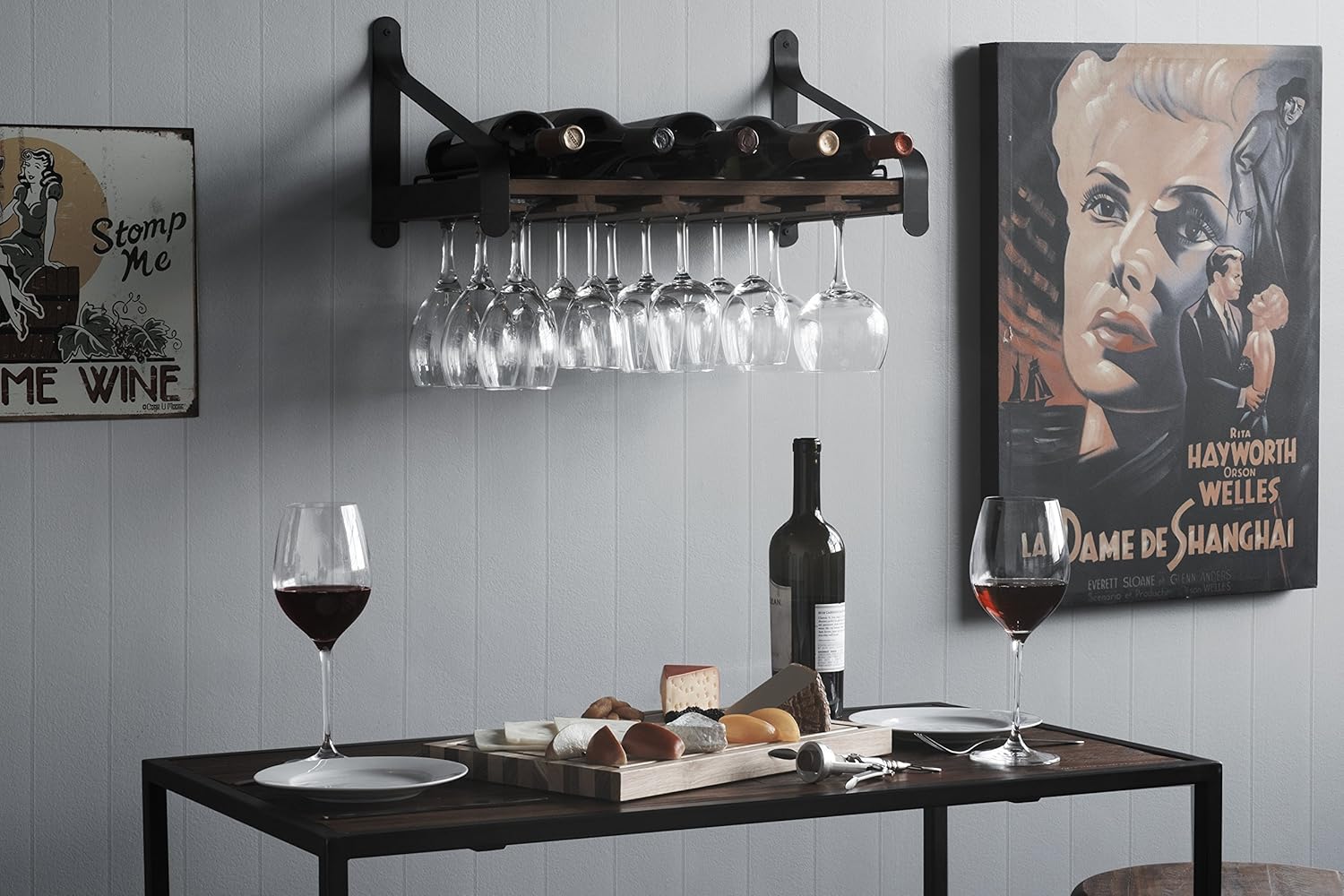 Rustic Wall Mount Wood Floatin – Wine Rack Wall Mount Bewertung und Preis