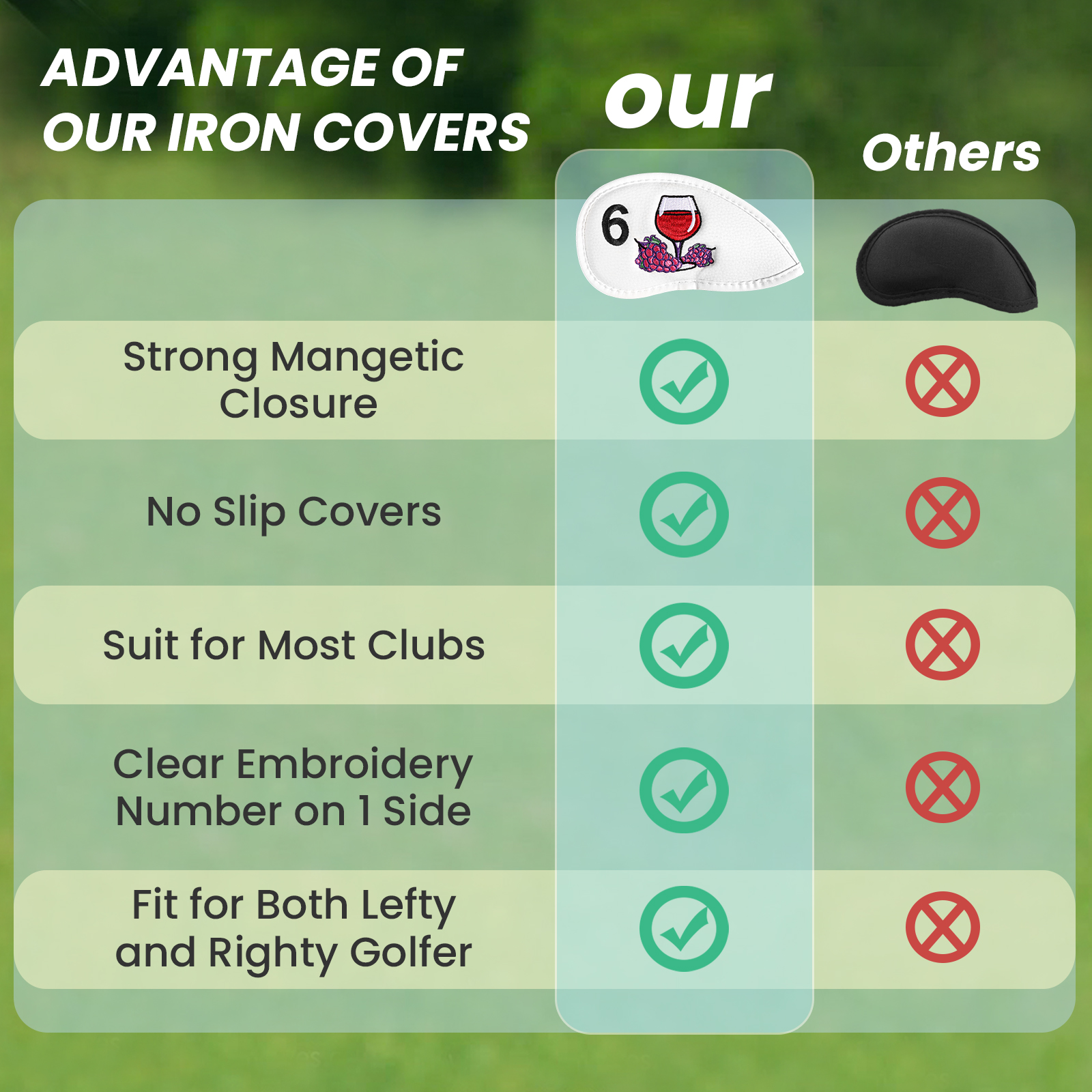 Magnetic Golf Club Head Covers – Wine & Beer Shop Bewertung und Preis