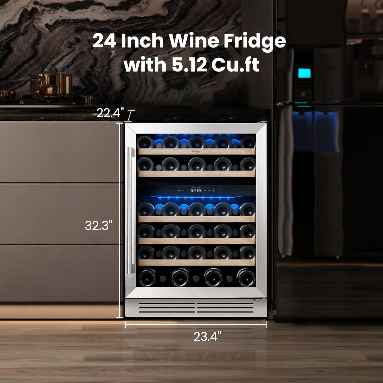 Bottles, 40-65°F Wine Refriger – Wine Beer Bar Bewertung und Preis