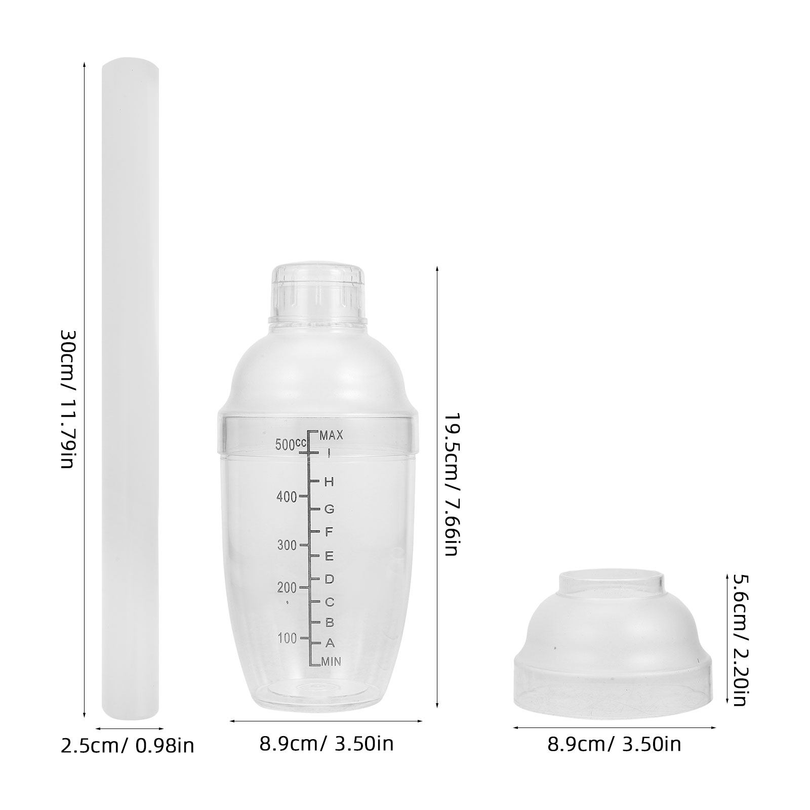 500Ml Plastic Cocktail Shaker  – Muddler Cocktail Bar Bewertung und Preis