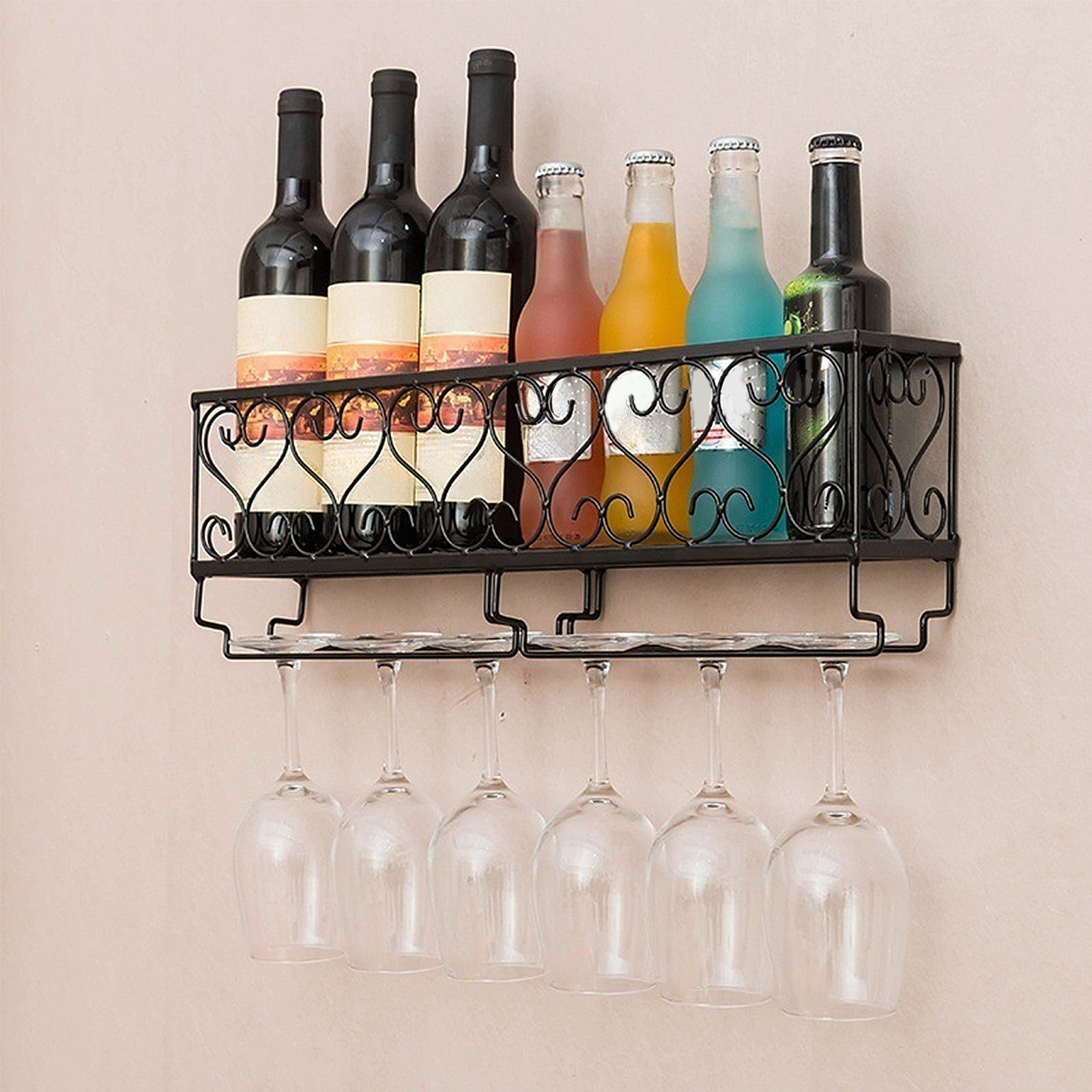 1Pcs Wall Mount Wine Bottle Ra – Wine Rack Wall Mount Bewertung und Preis