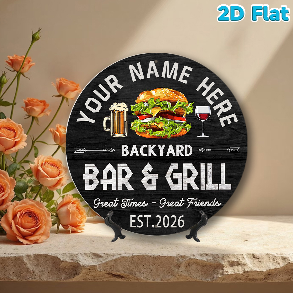 Custom Name & Year Backyard Ba – Wine With Beer Name Bewertung und Preis