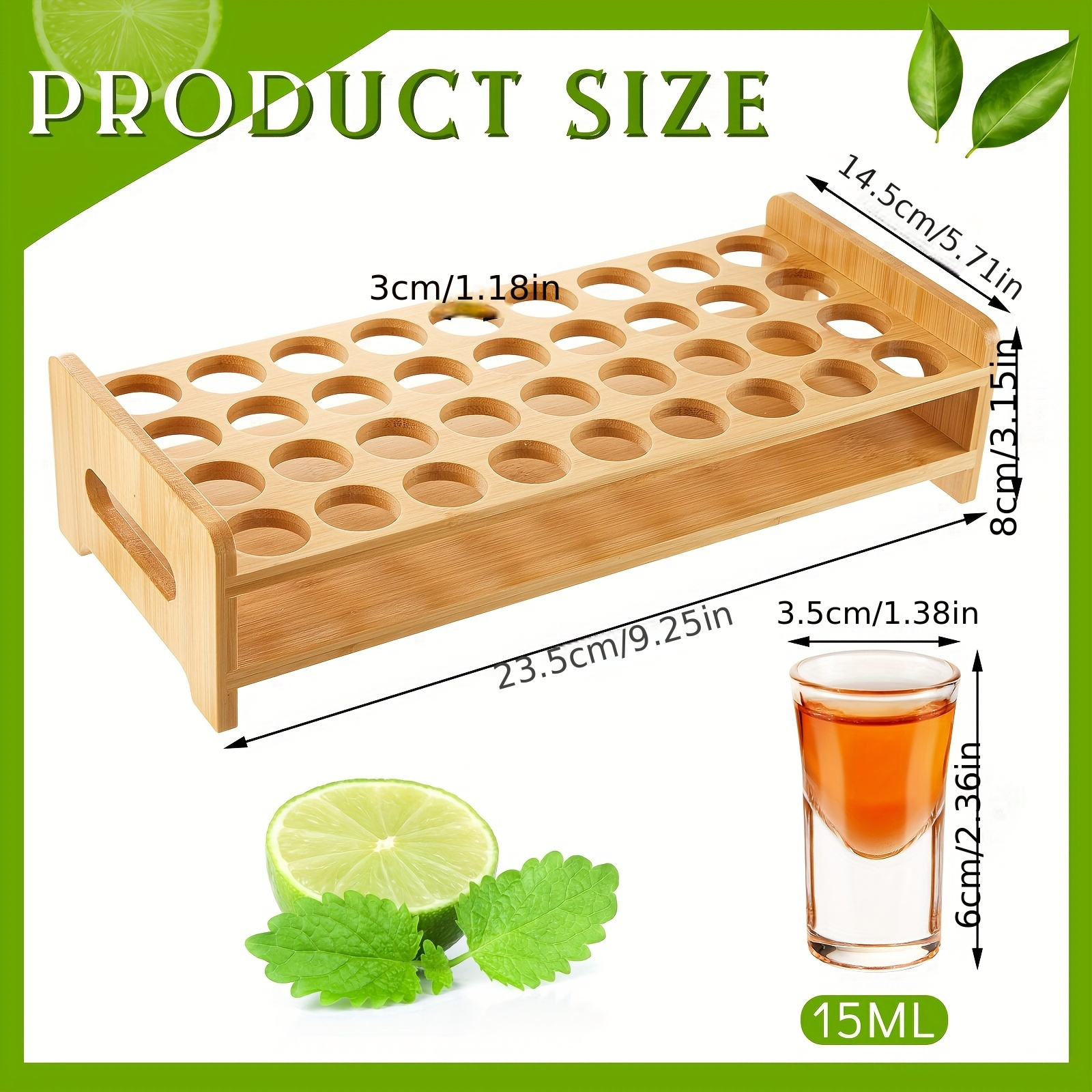 Set Of 36 Shot Glasses Holder  – Wine Beer Whiskey Bewertung und Preis