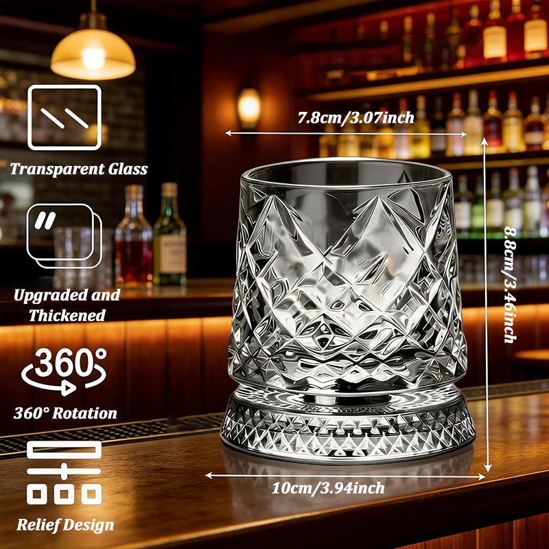 280ml Rotate Whiskey Glasses w – Wine Beer Whiskey Bewertung und Preis