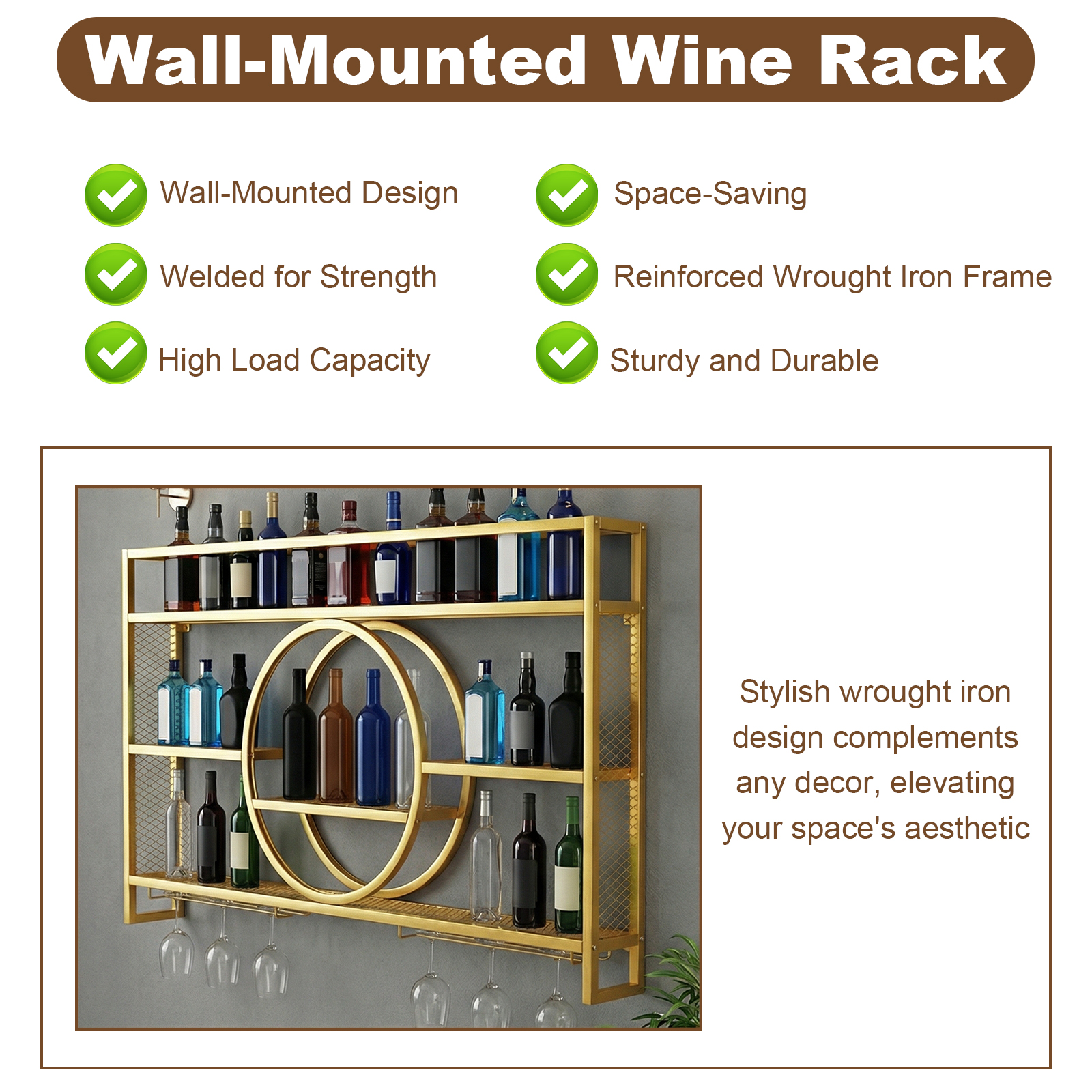 Wine Glass Rack Floating Bar S – Wine Rack Wall Mount Bewertung und Preis