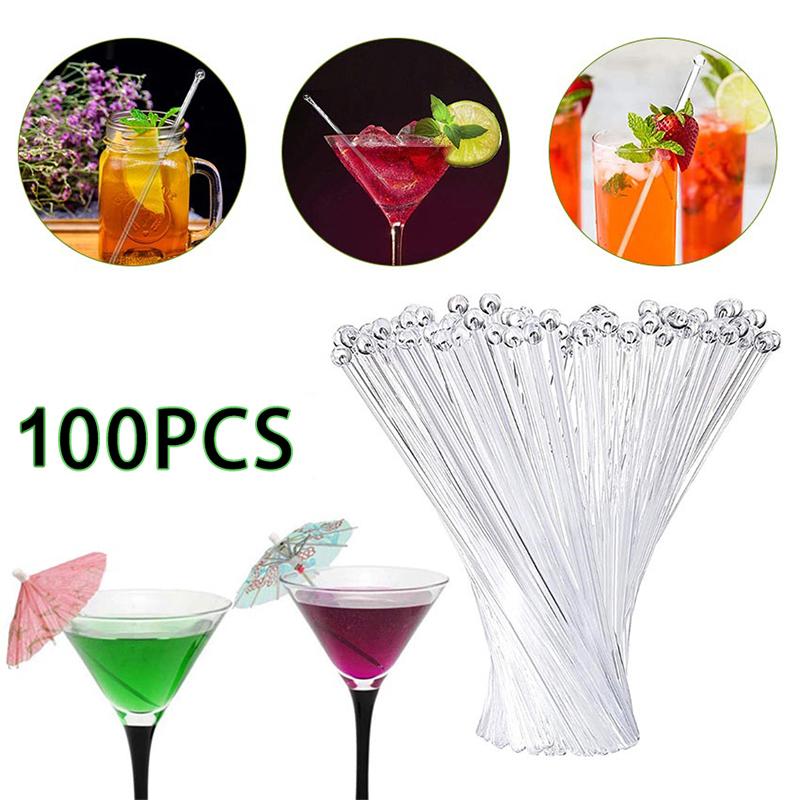 100Pcs Transparent Cocktail Dr – Muddler Cocktail Bar Bewertung und Preis