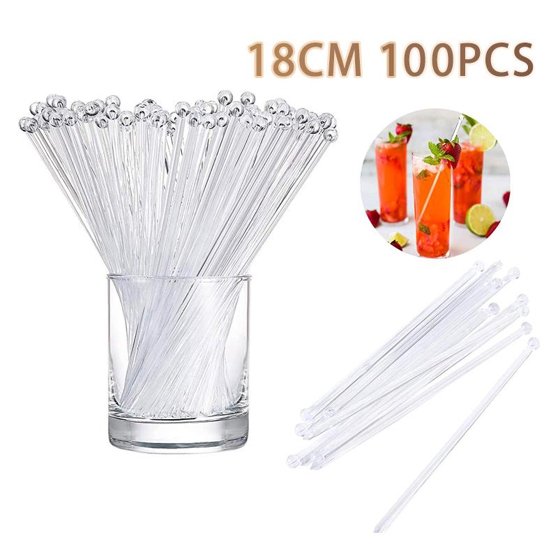 100Pcs Transparent Cocktail Dr – Muddler Cocktail Bar Bewertung und Preis