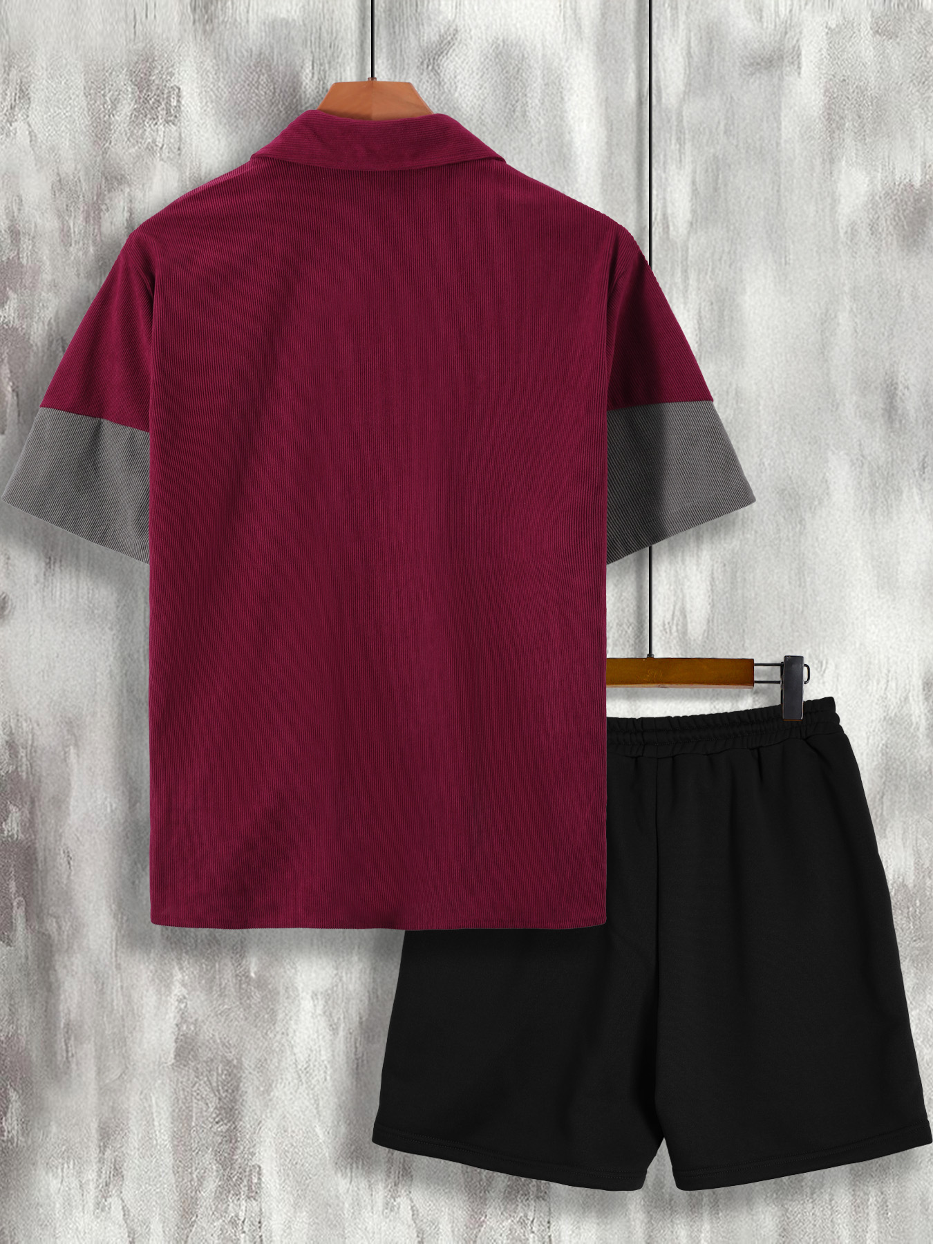 Men's Wine Red & Gray Color Bl – Wine & Beer Shop Bewertung und Preis