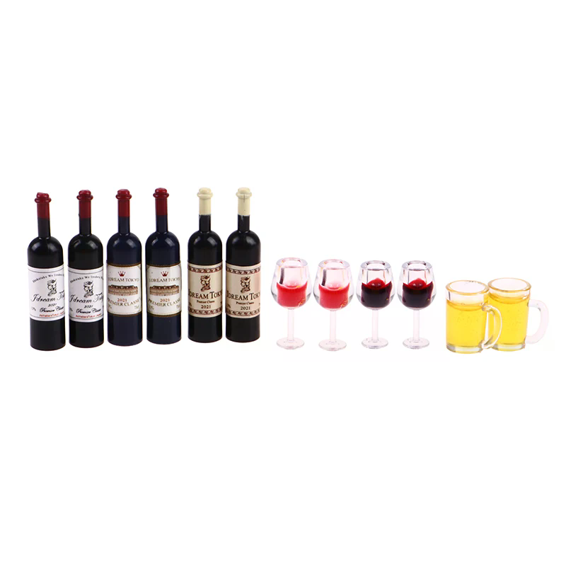 5pcs 1:12 Dollhouse Miniature  – Wine Y Beer Bewertung und Preis