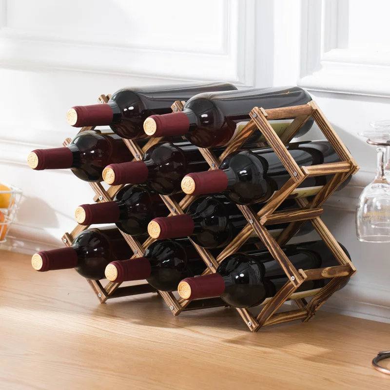 Wooden Double-layer Red Wine D – Wine Rack Wall Mount Bewertung und Preis