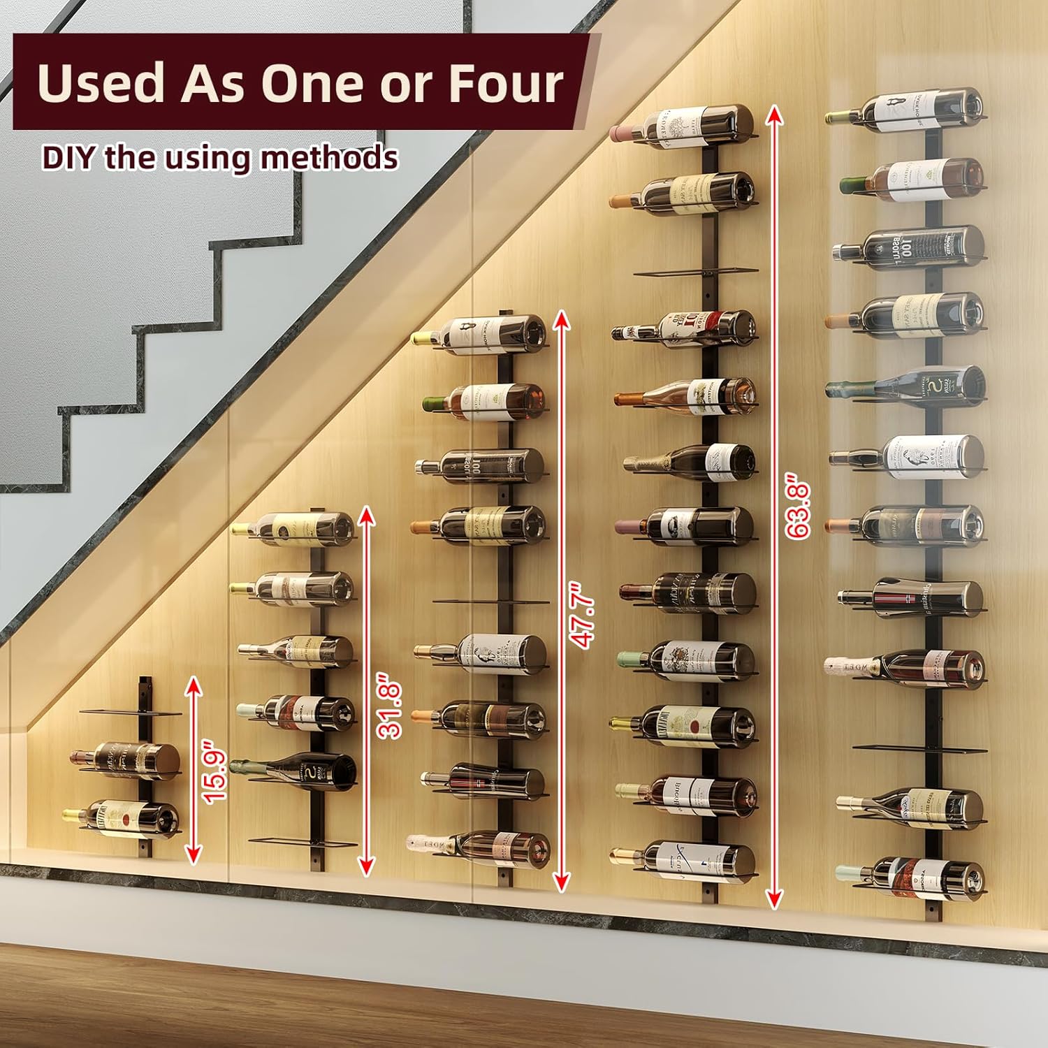 Modular Wall Mounted Wine Rack – Wine Rack Wall Mount Bewertung und Preis