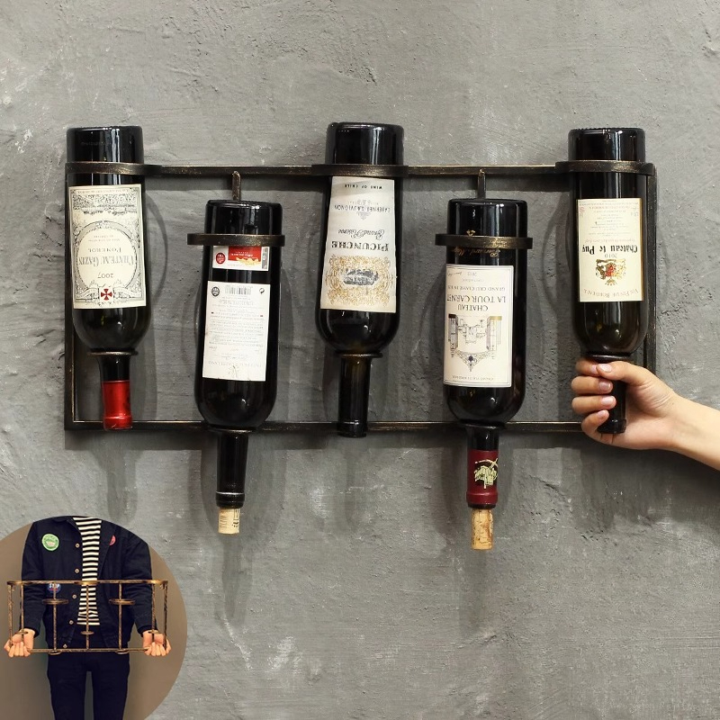 Vintage Industrial Wall Hanger – Wine Rack Wall Mount Bewertung und Preis