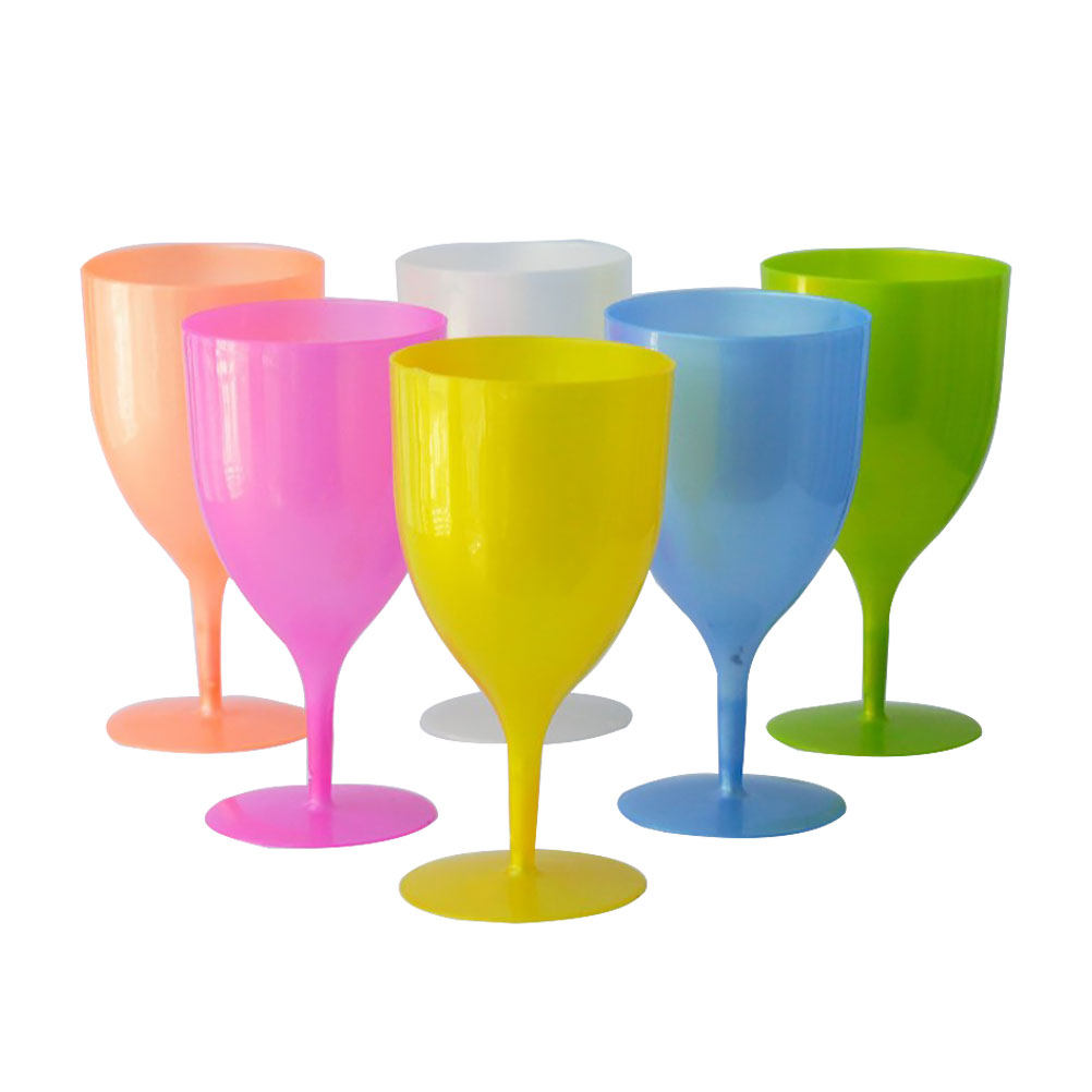 6Pcs Colorful Plastic Goblet S – Wine Beer Bar Bewertung und Preis