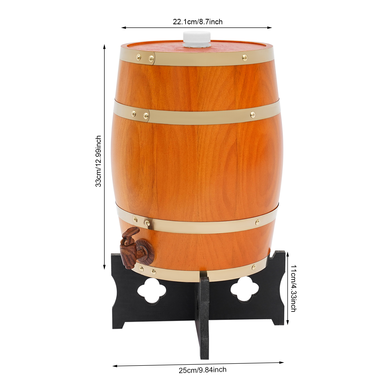 Beige-yellow Wine Barrel, Vert – Wine Beer Whiskey Bewertung und Preis