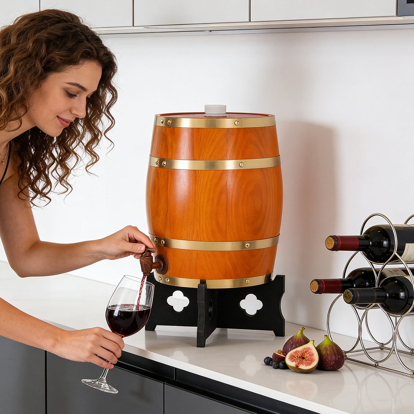 Beige-yellow Wine Barrel, Vert – Wine Beer Whiskey Bewertung und Preis