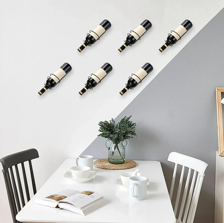 Pack Of 6 Wall Mounted Wine Ra – Wine Rack Wall Mount Bewertung und Preis