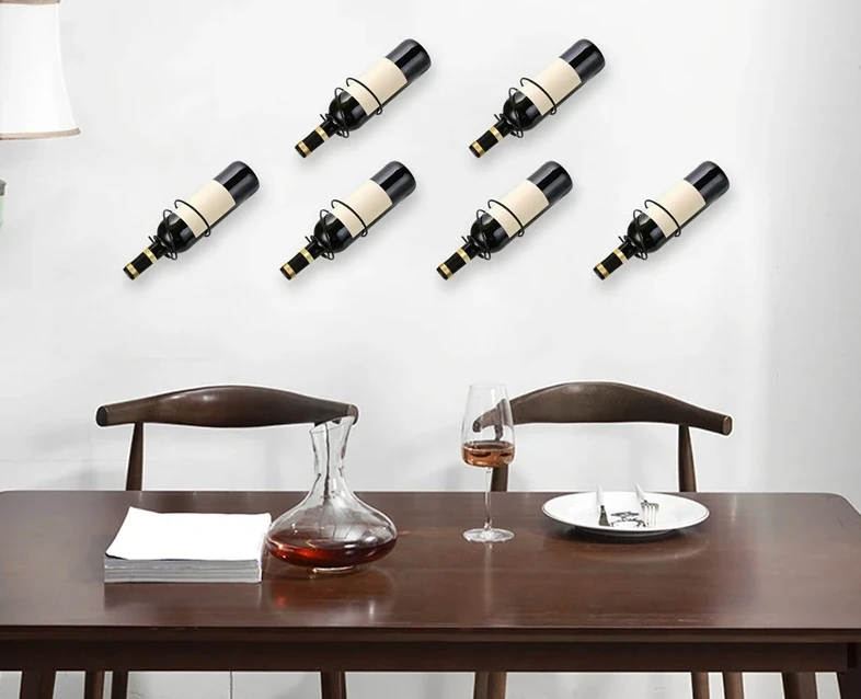 Pack Of 6 Wall Mounted Wine Ra – Wine Rack Wall Mount Bewertung und Preis