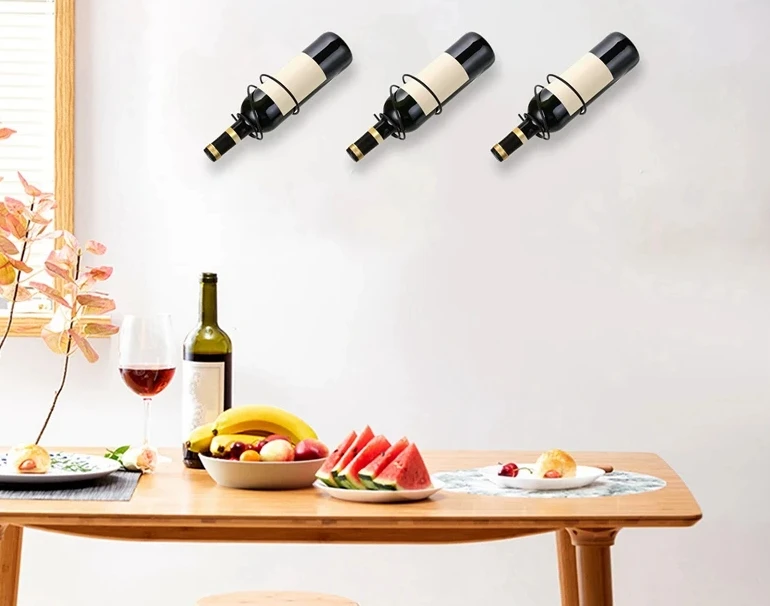 Pack Of 6 Wall Mounted Wine Ra – Wine Rack Wall Mount Bewertung und Preis