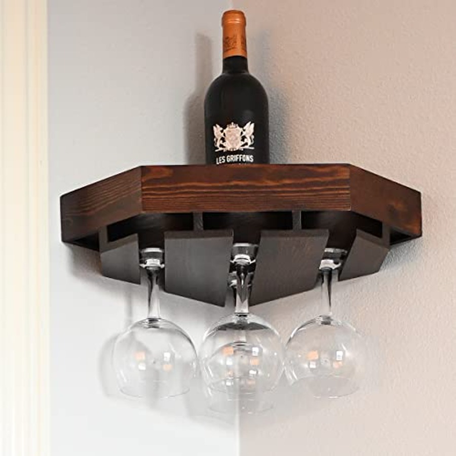 Wall Mounted Corner Wine Rack  – Wine Rack Wall Mount Bewertung und Preis