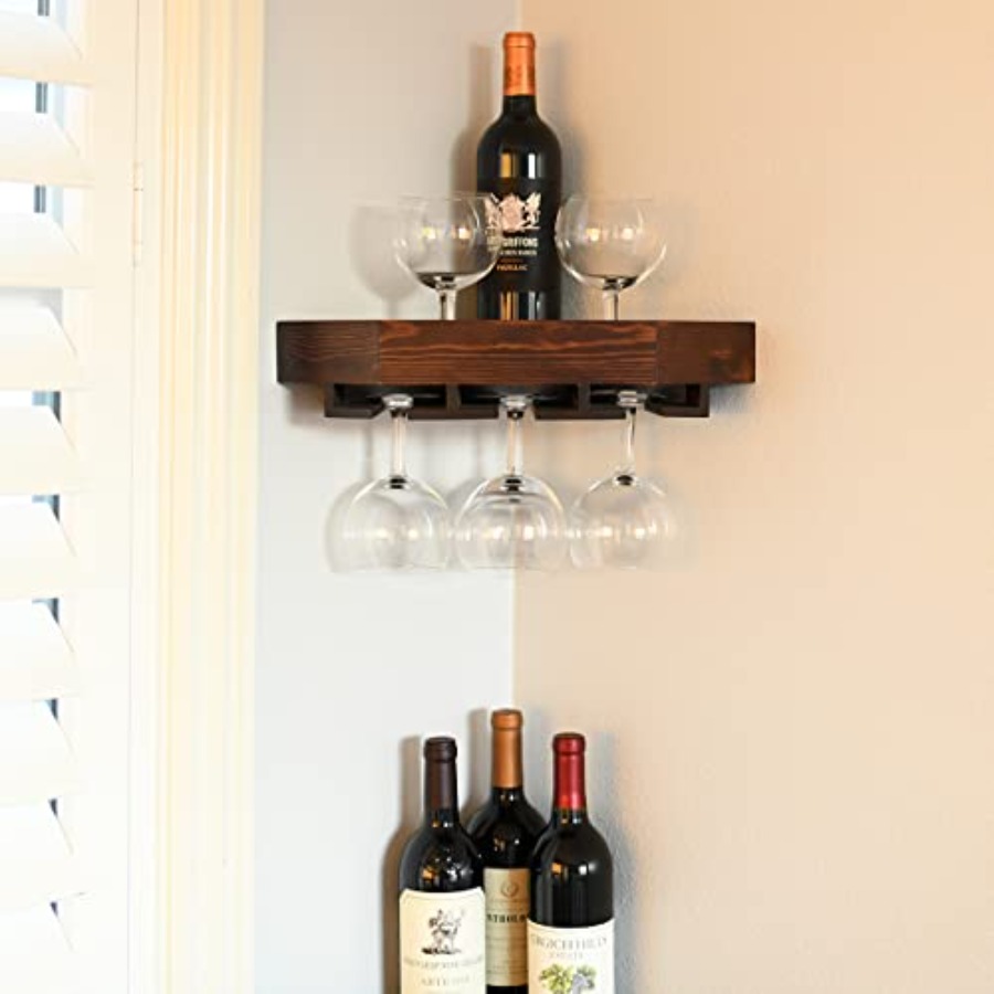 Wall Mounted Corner Wine Rack  – Wine Rack Wall Mount Bewertung und Preis