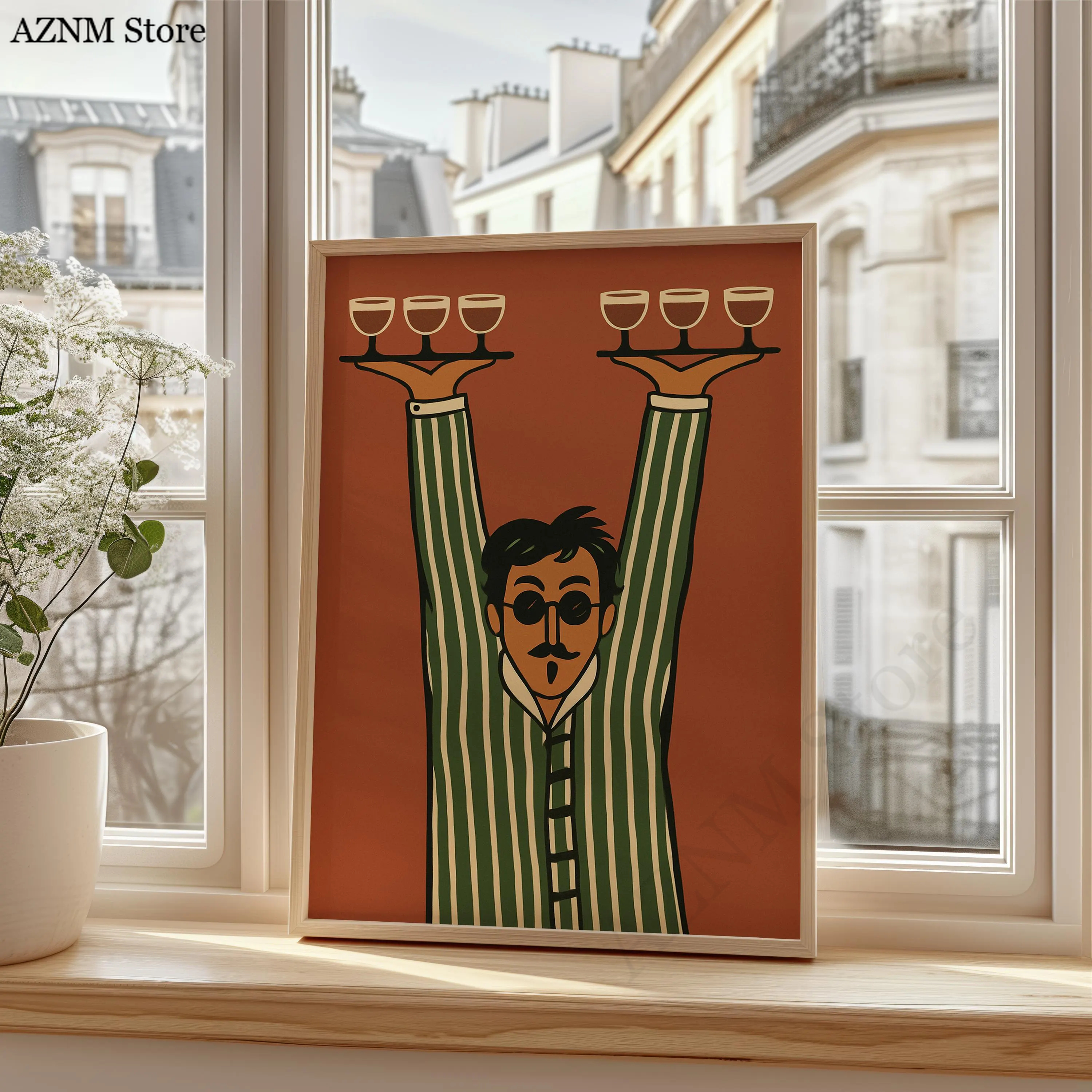 Retro Server Wall Decor, Minim – Wine Beer Bar Bewertung und Preis
