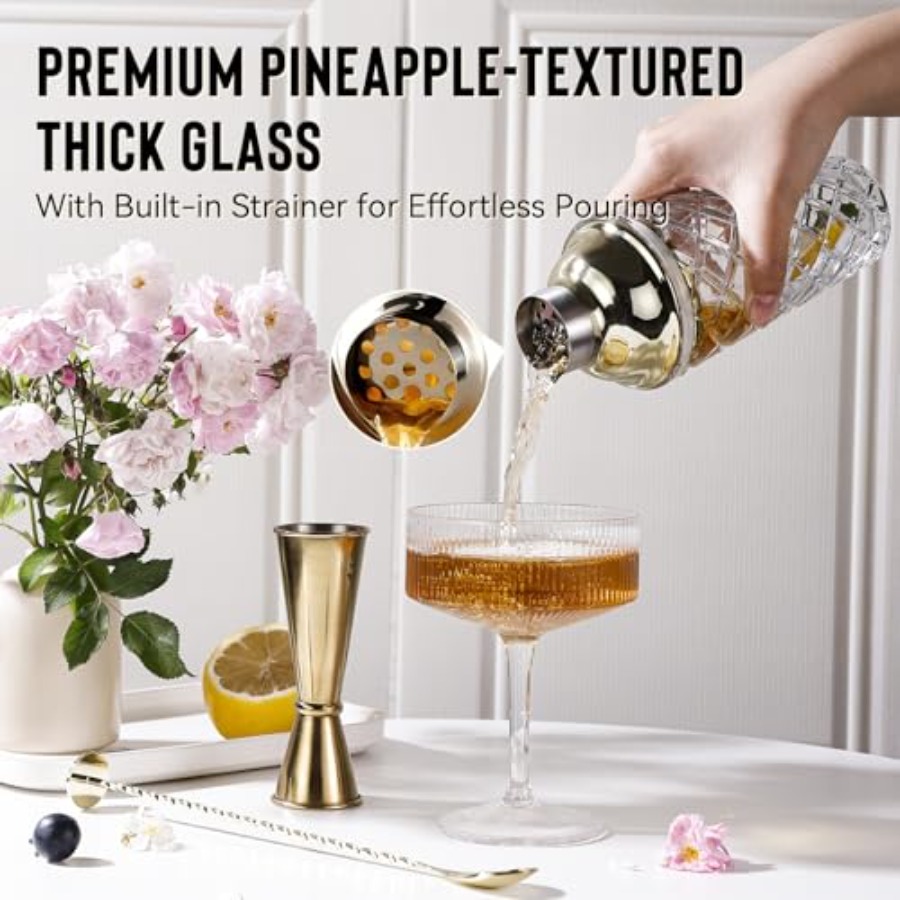Glass Cocktail Built-in Strain – Muddler Cocktail Bar Bewertung und Preis