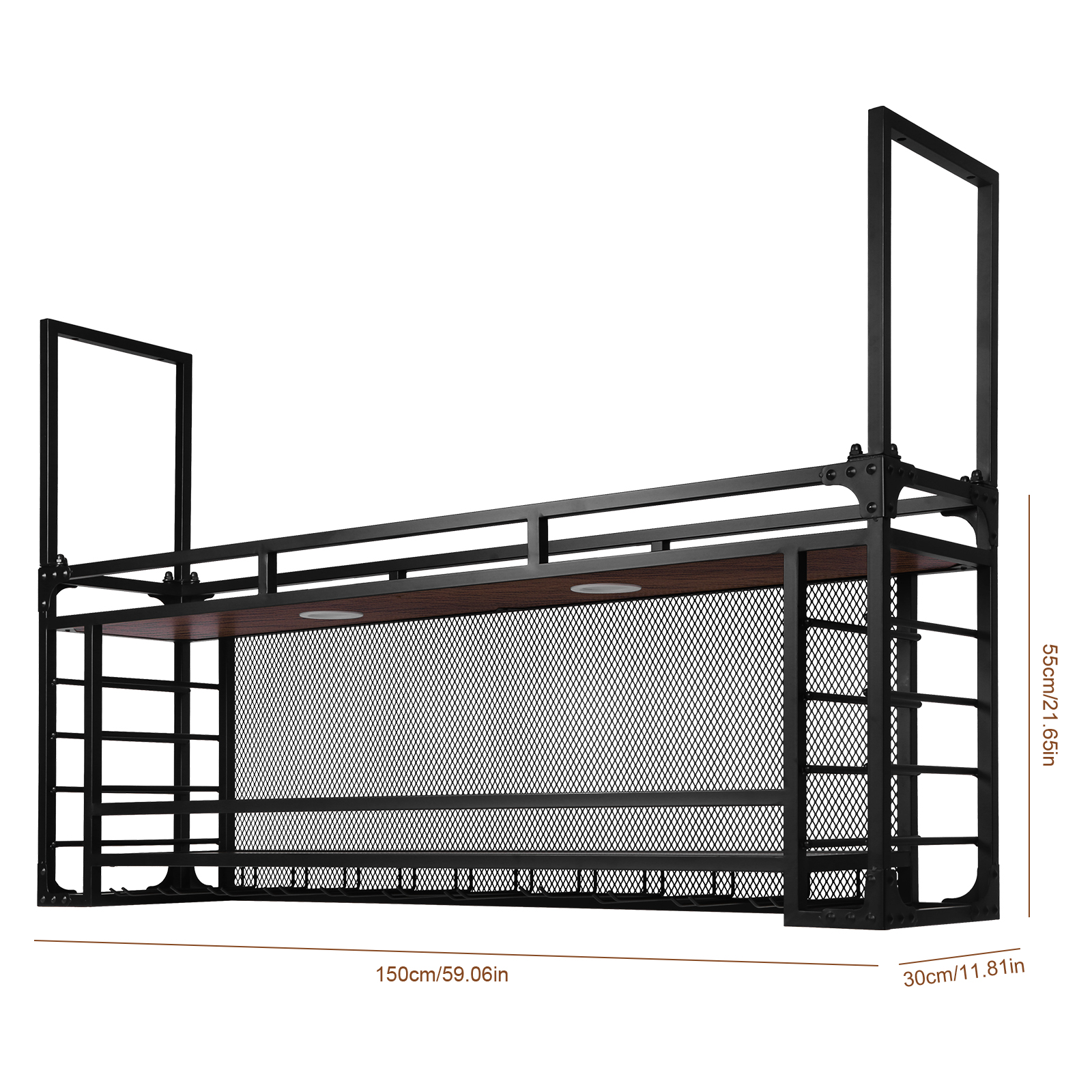 Wall Mounted 2 Tier Large Capa – Wine Rack Wall Mount Bewertung und Preis