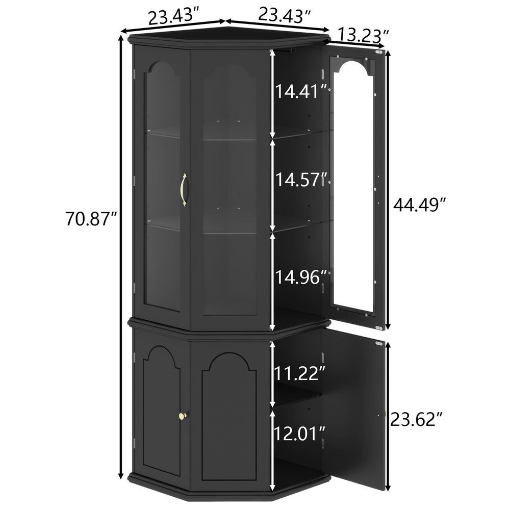 Corner Bar Cabinet w LED Light – Wine & Beer Shop Bewertung und Preis