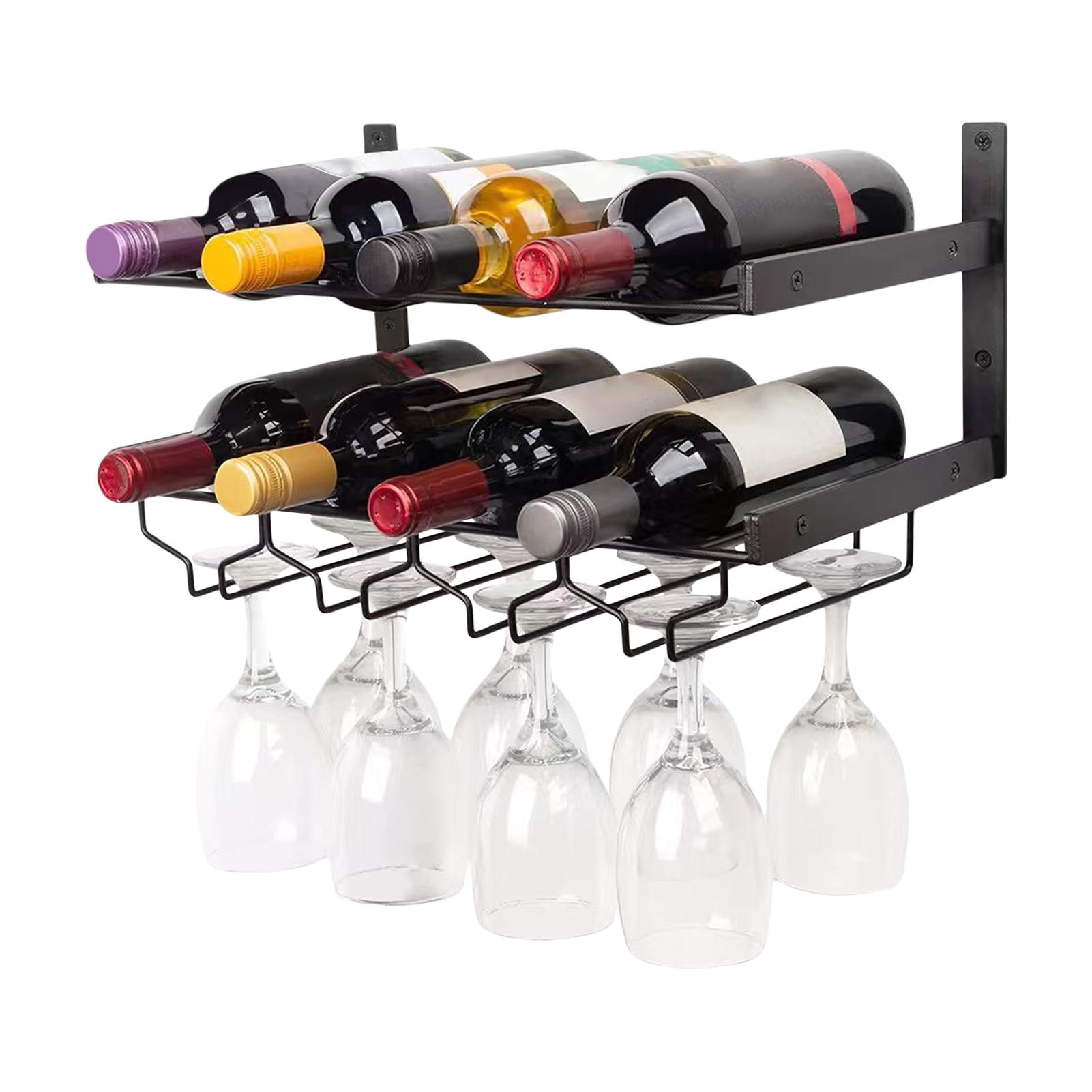 Wall Mounted Wine Rack Double- – Wine Rack Wall Mount Bewertung und Preis