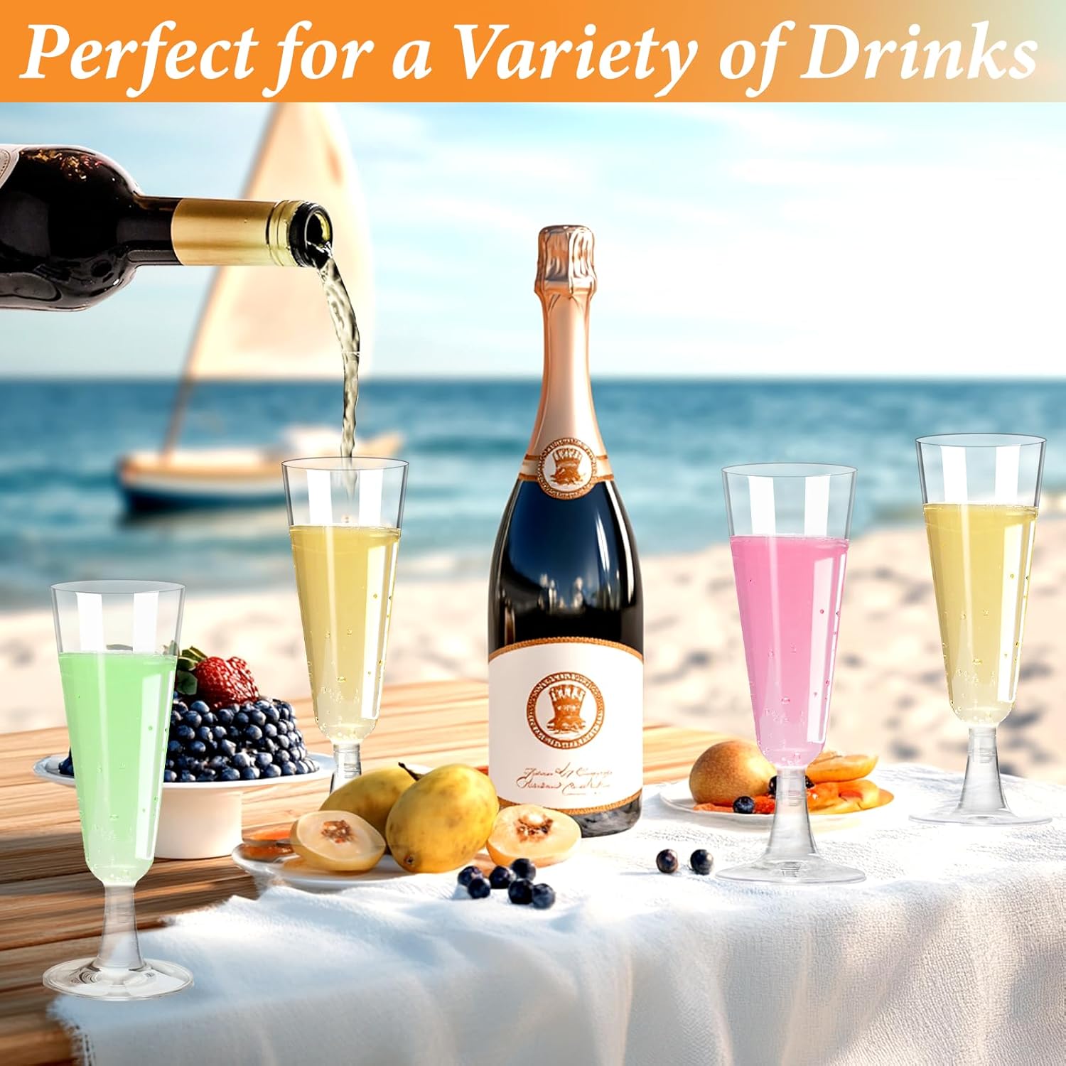 Plastic Champagne Flutes 40 Pa – Wine & Beer Shop Bewertung und Preis