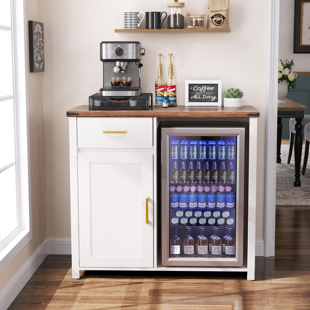 Coffee Bar with Mini Fridge Sp – Wine & Beer Shop Bewertung und Preis